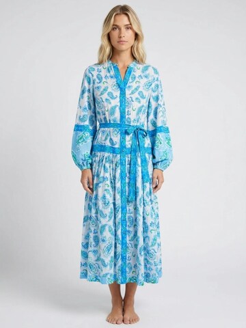 Miss June Jurk 'Robe Longue Malia' in Blauw