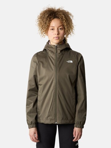 THE NORTH FACE Outdoorová bunda 'Quest' – zelená: přední strana