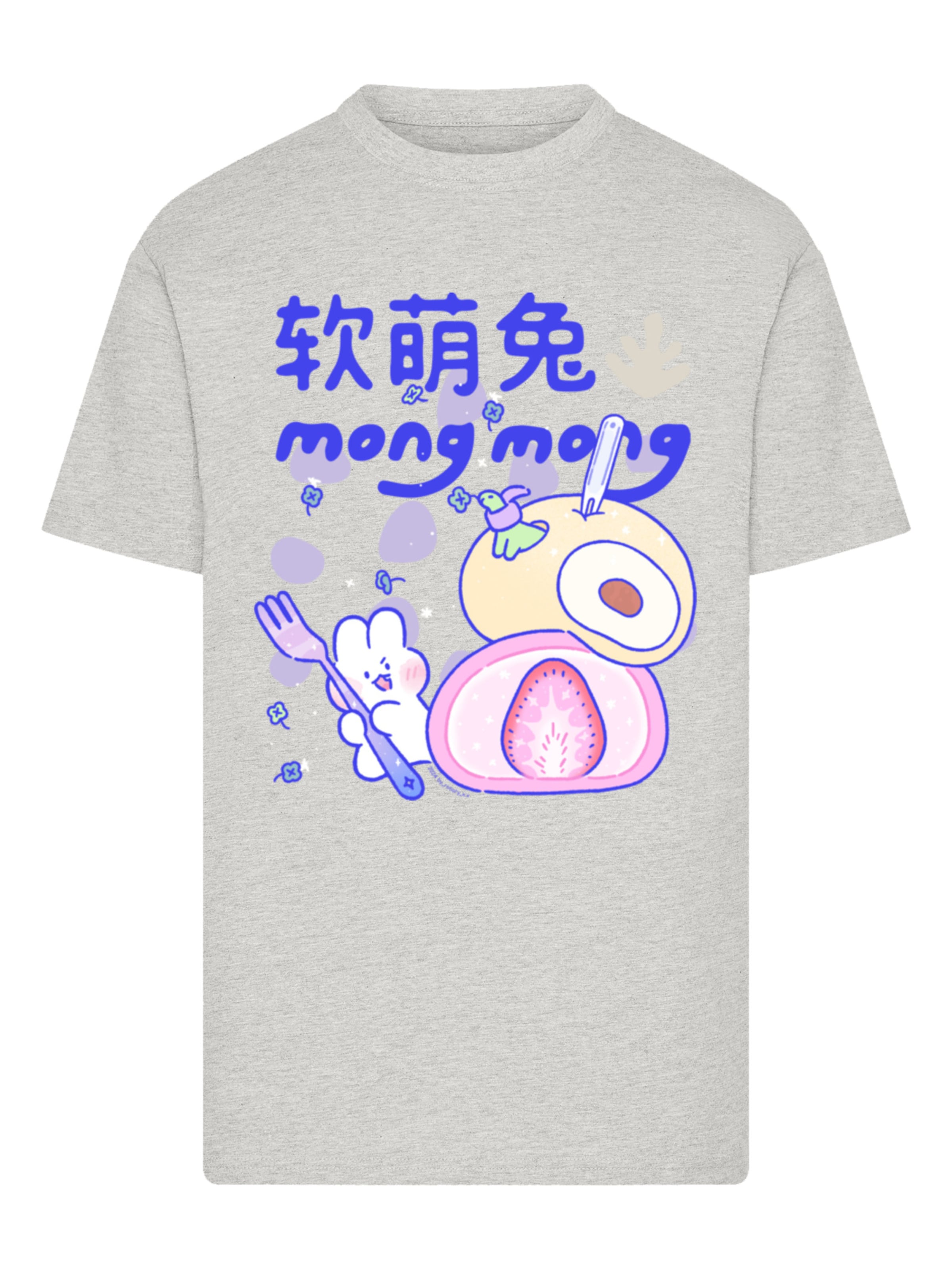 F4NT4STIC Shirt in Grey: front