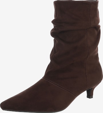 Ital-Design Stiefelette in Braun: Vorderseite