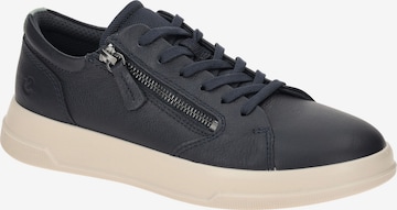 ECCO Lace-Up Shoes in Blue: front