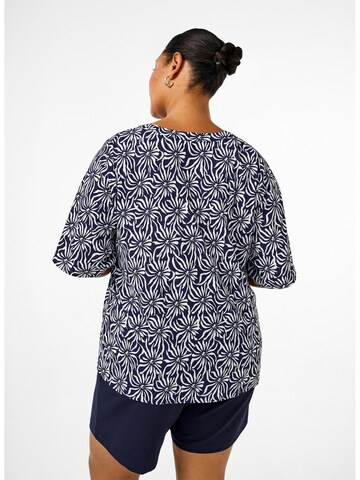 Zizzi Bluse 'CAANNI' in Blau