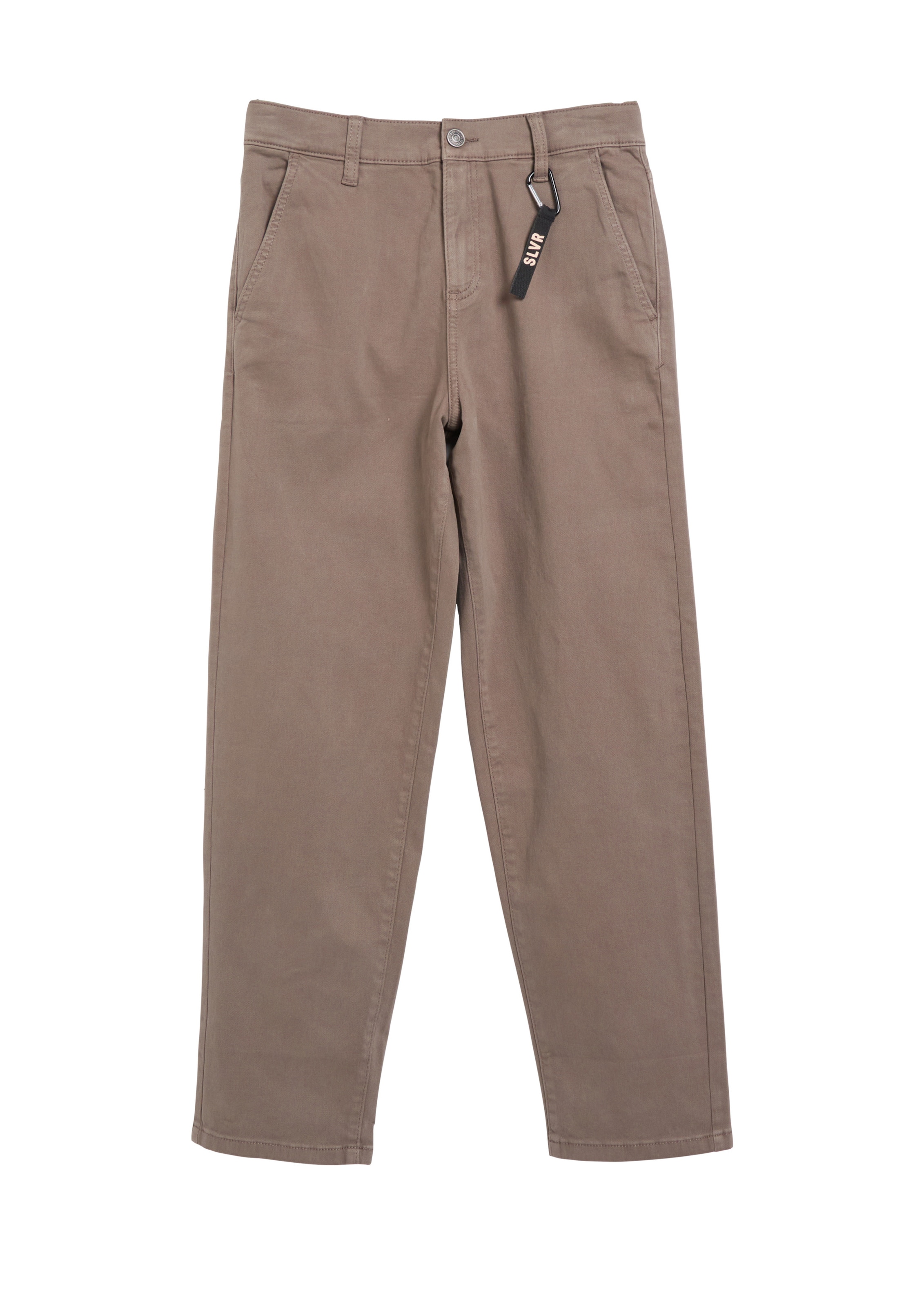 Effilé Pantalon 'Toni' s.Oliver en marron : devant