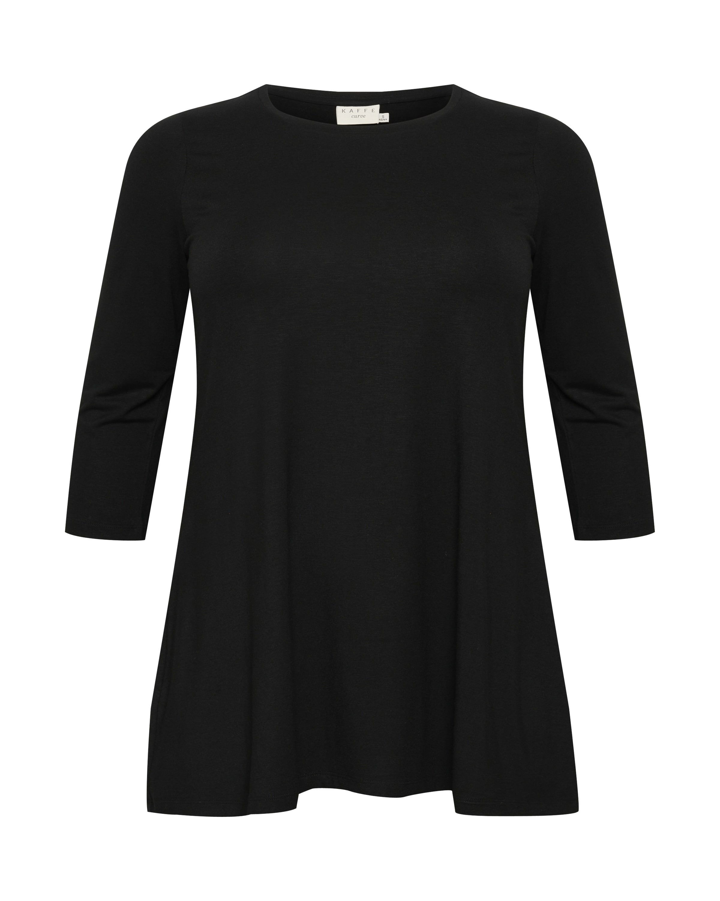 KAFFE CURVE Tričko 'Jena' – černá: přední strana