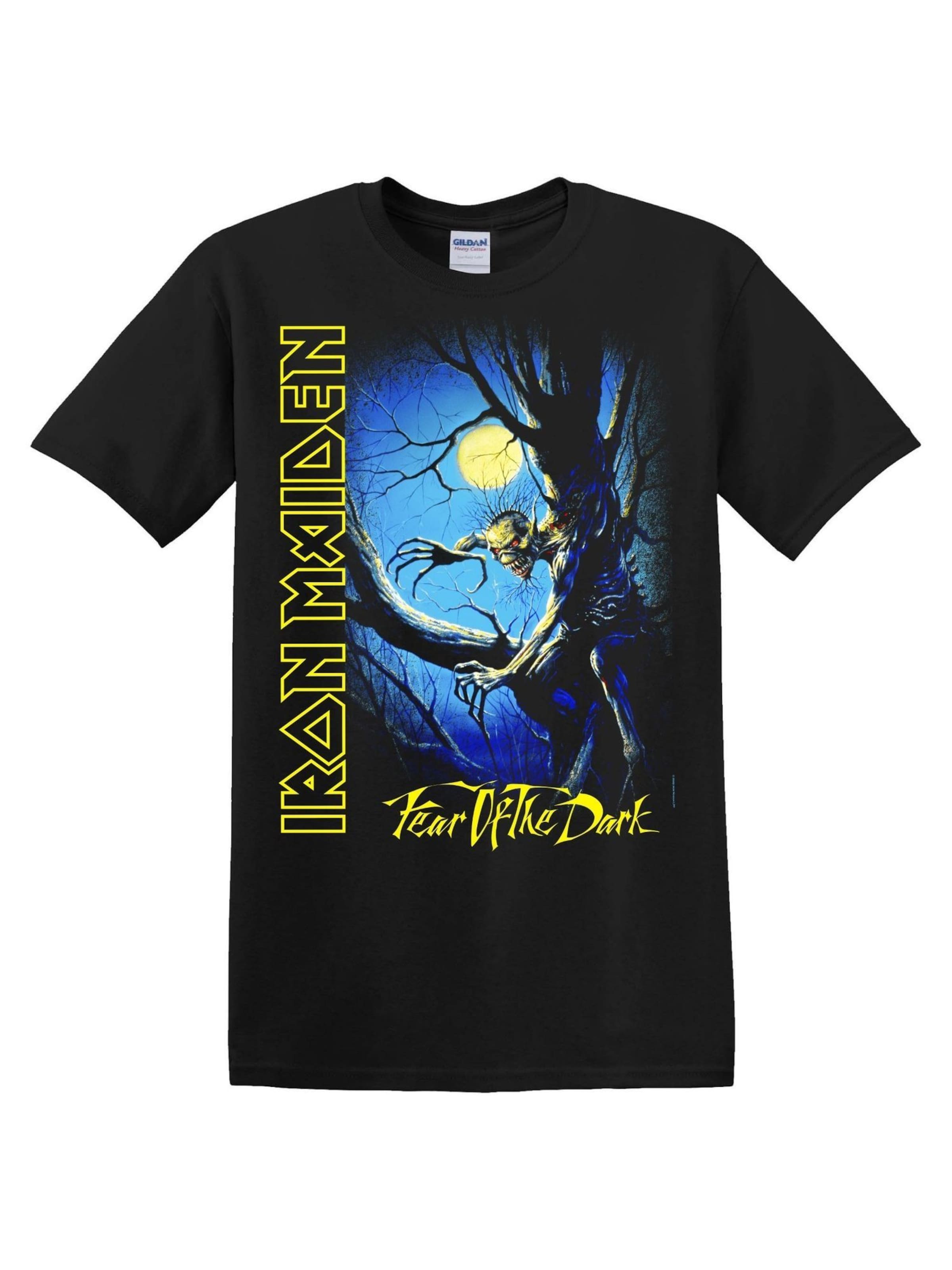 Iron Maiden Shirt 'Fear of the Dark' in Black: front