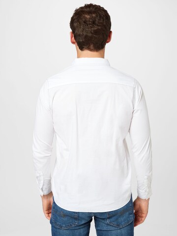 LMTD جينز مضبوط قميص 'FREDAST' بلون أبيض