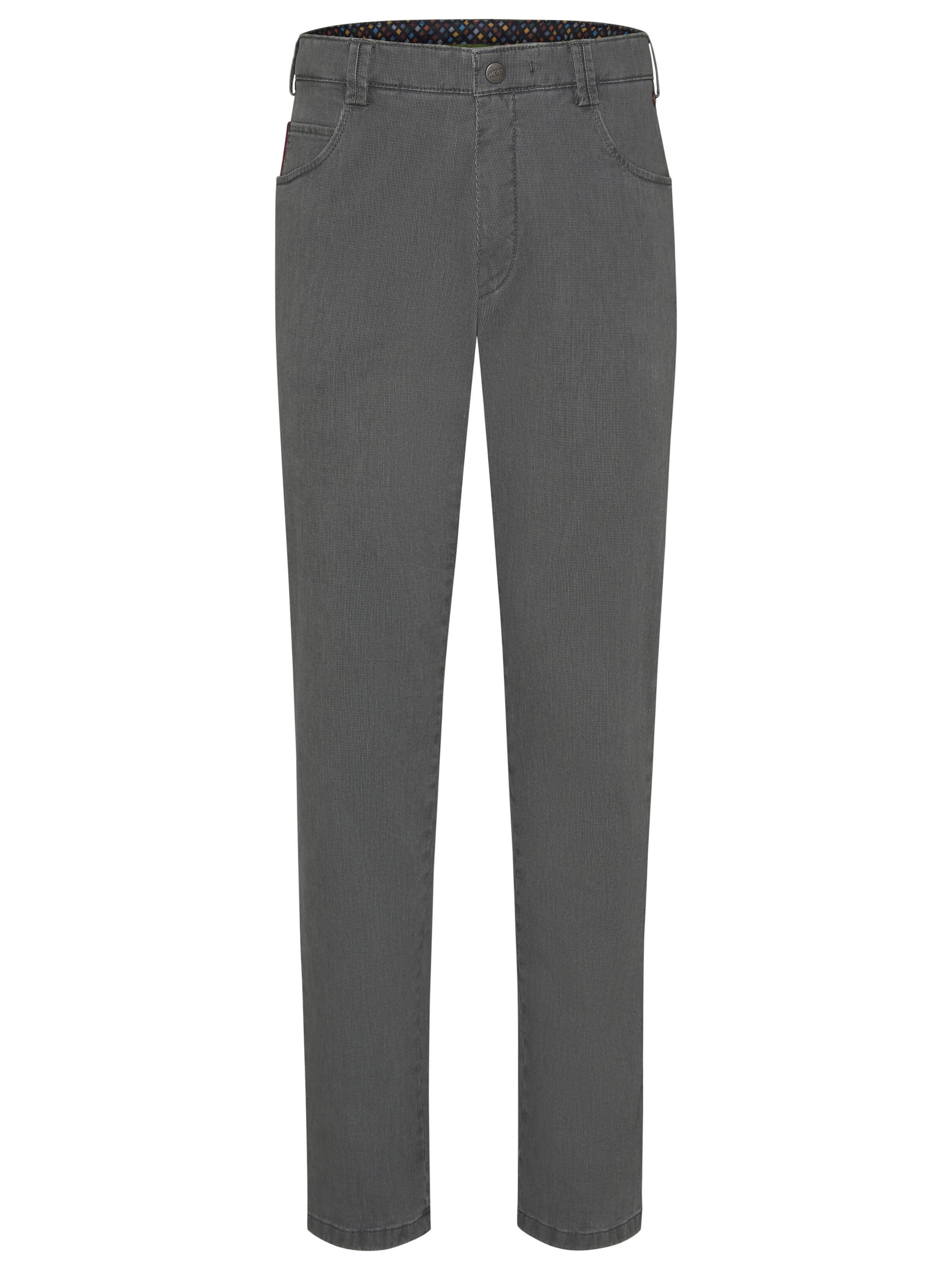 MEYER Chino in Grijs: voorkant