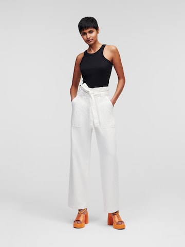 Karl Lagerfeld Loose fit Jeans in White: front