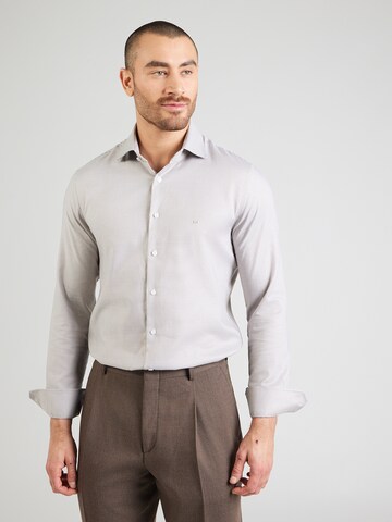 pilka Michael Kors Priglundantis modelis Marškiniai 'HOUNDSTOOTH': priekis