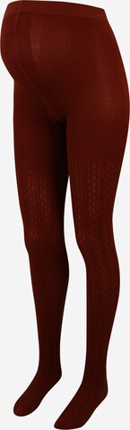 Lindex Maternity Tights in Red: front