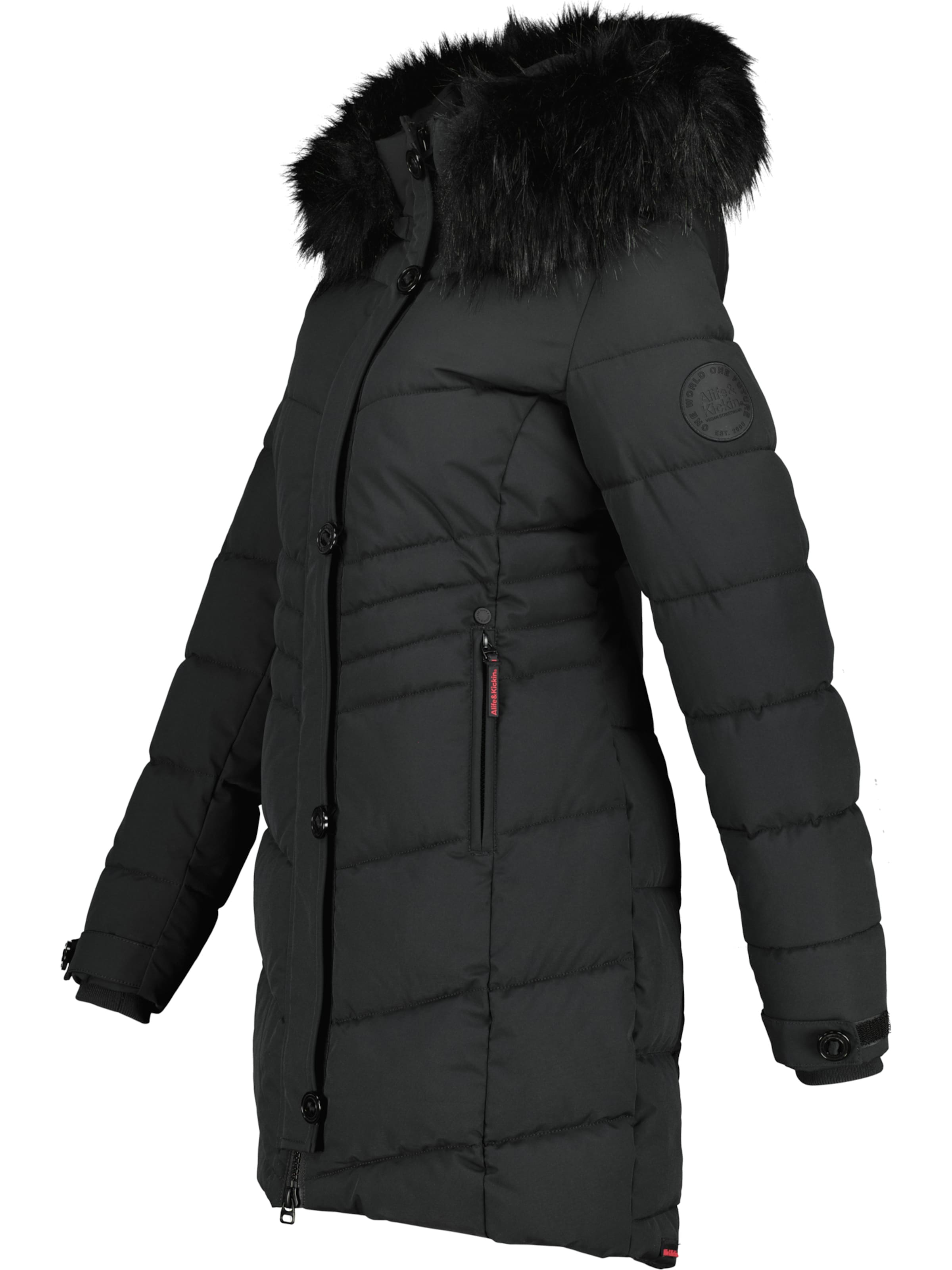 alife & kickin Wintermantel 'AmaliaAK' in Schwarz