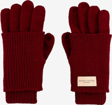 raudona Bickley + Mitchell Amsterdam Pirštuotos pirštinės: priekis