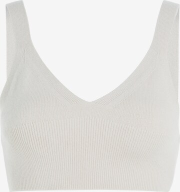 Calvin Klein Knitted Top in White: front