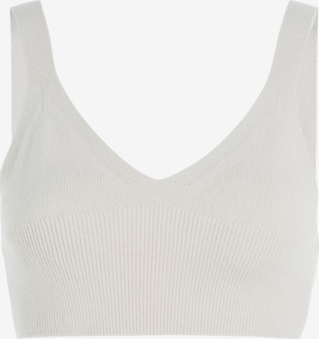 Tops en tricot Calvin Klein en blanc : devant