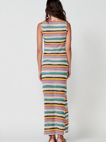 KOROSHI Knit dress in Mixed colours