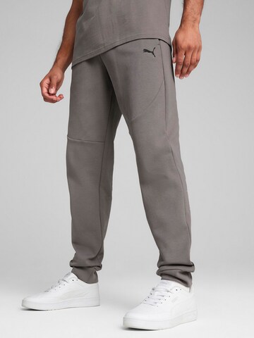 PUMA Tapered Trousers 'PumaTech' in Grey: front