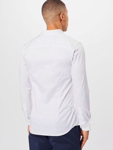 Coupe slim Chemise 'Parma' JACK & JONES en blanc