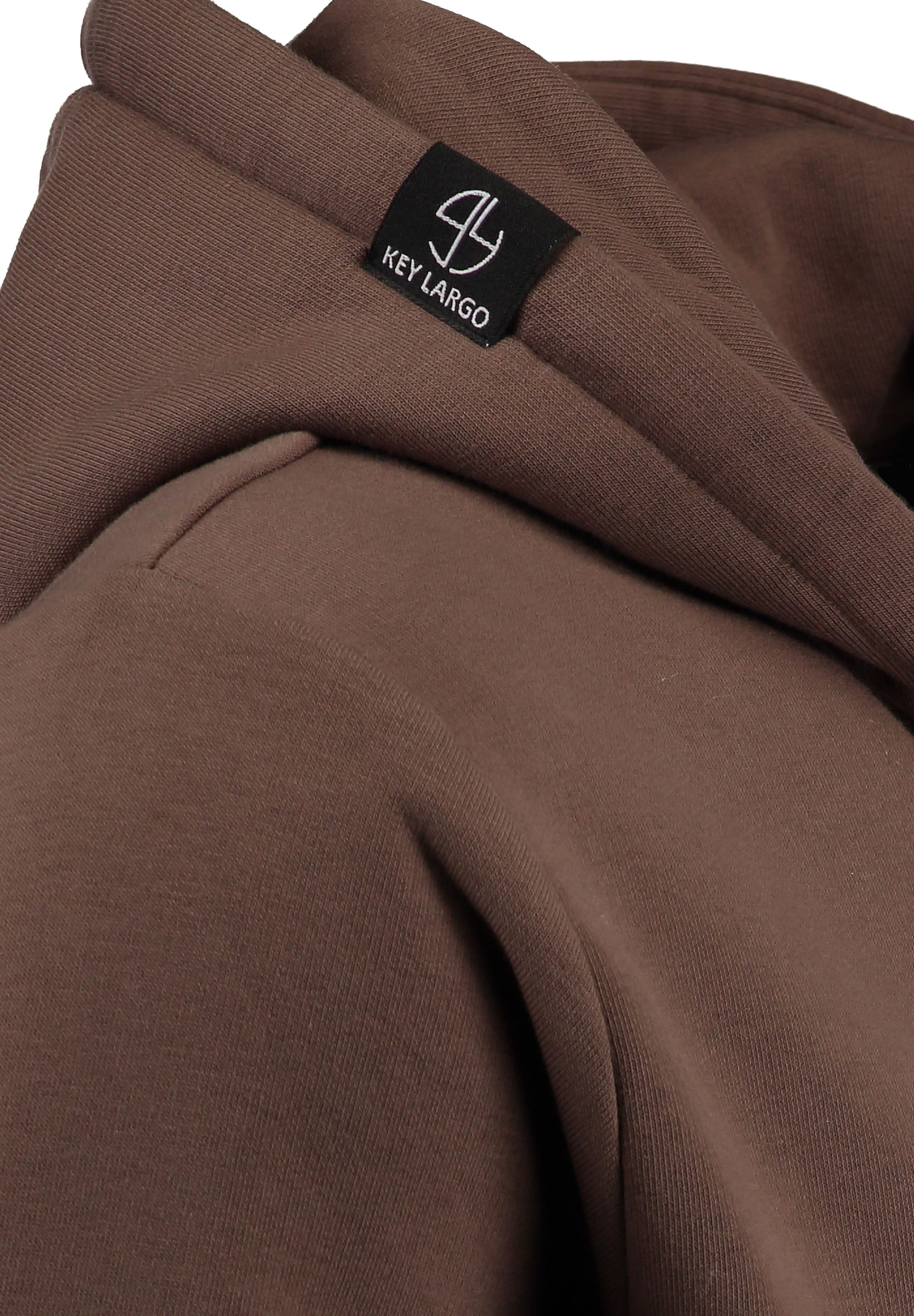 Key Largo Tepláková bunda 'PATH ' - Hnedá
