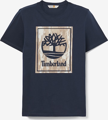 TIMBERLAND - Camiseta en azul: frente