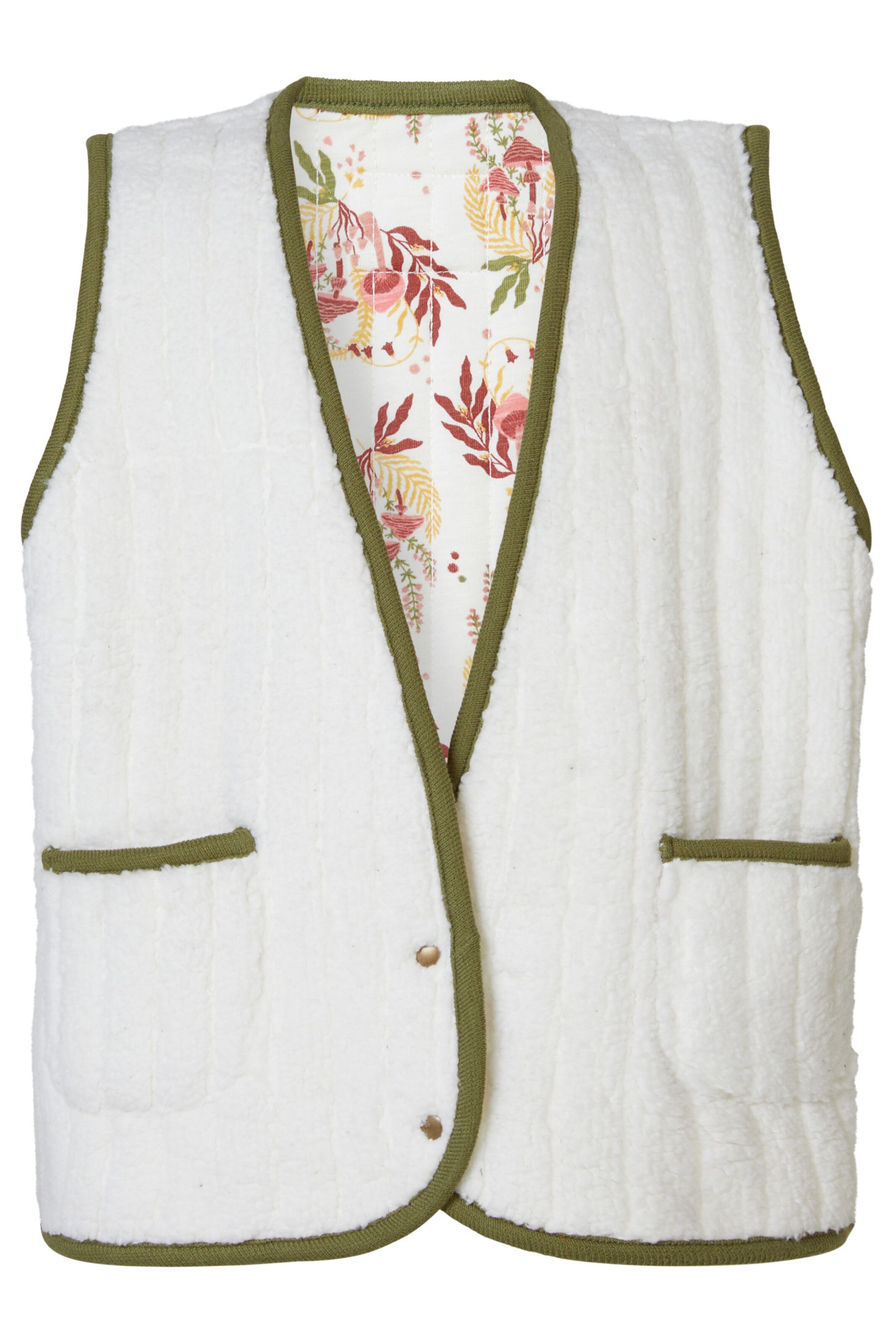 Noppies Bodywarmer 'Jonestown' in Wit: voorkant