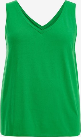 WE Fashion - Top en verde: frente