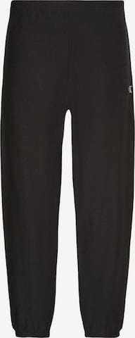 Calvin Klein Jeans Regular Sportbroek 'PREMIUM TERRY MONOGR LV04RC279G' in Zwart: voorkant