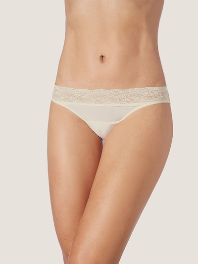 zd ZERO DEFECTS Broekje 'Venus lace low waist panty soy fiber' in de kleur Natuurwit, Productweergave