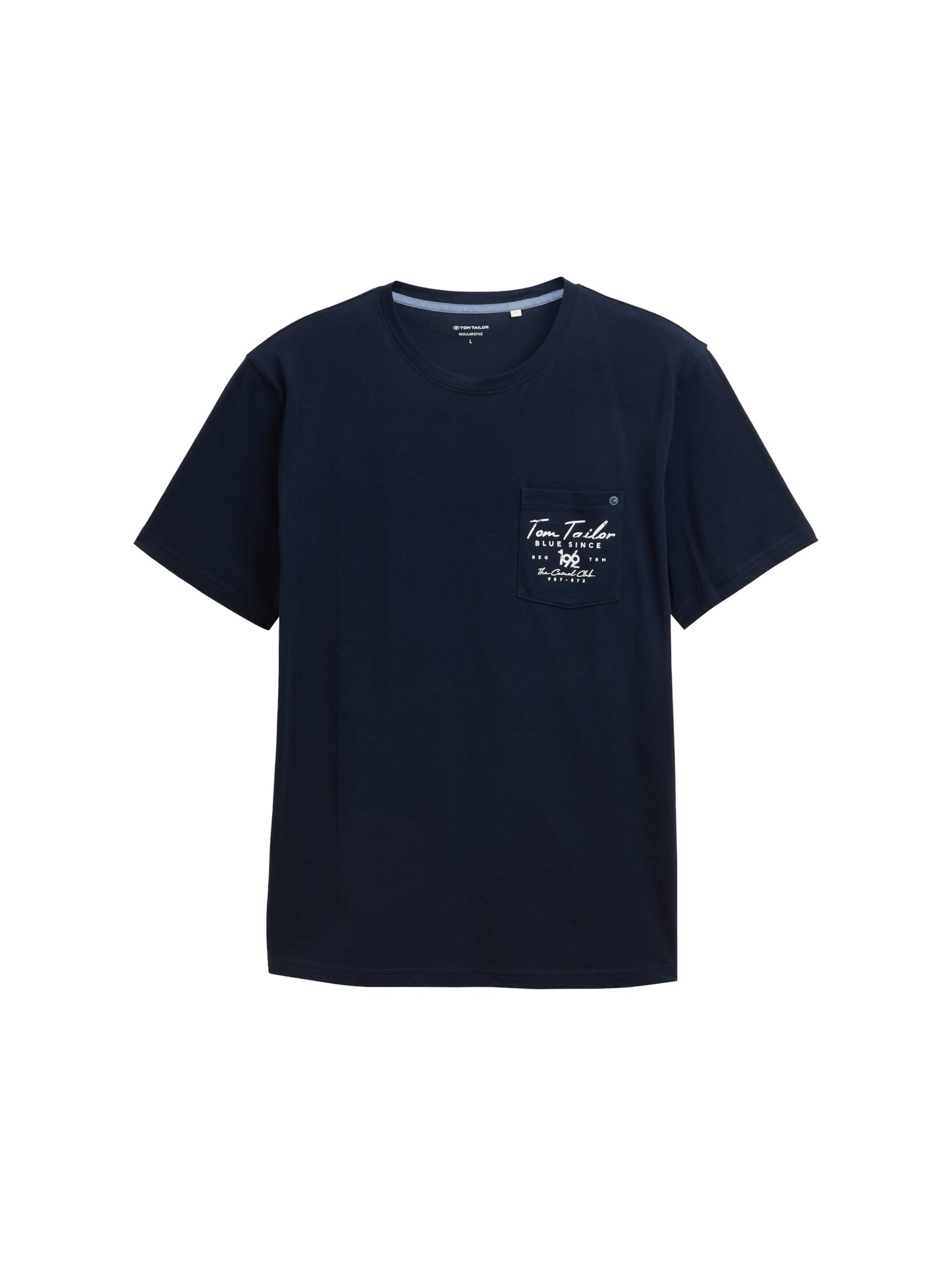 zils TOM TAILOR T-Krekls: no priekšpuses