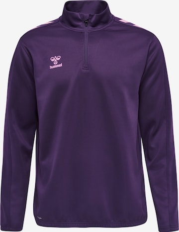 Hummel Athletic Sweatshirt in Purple: front