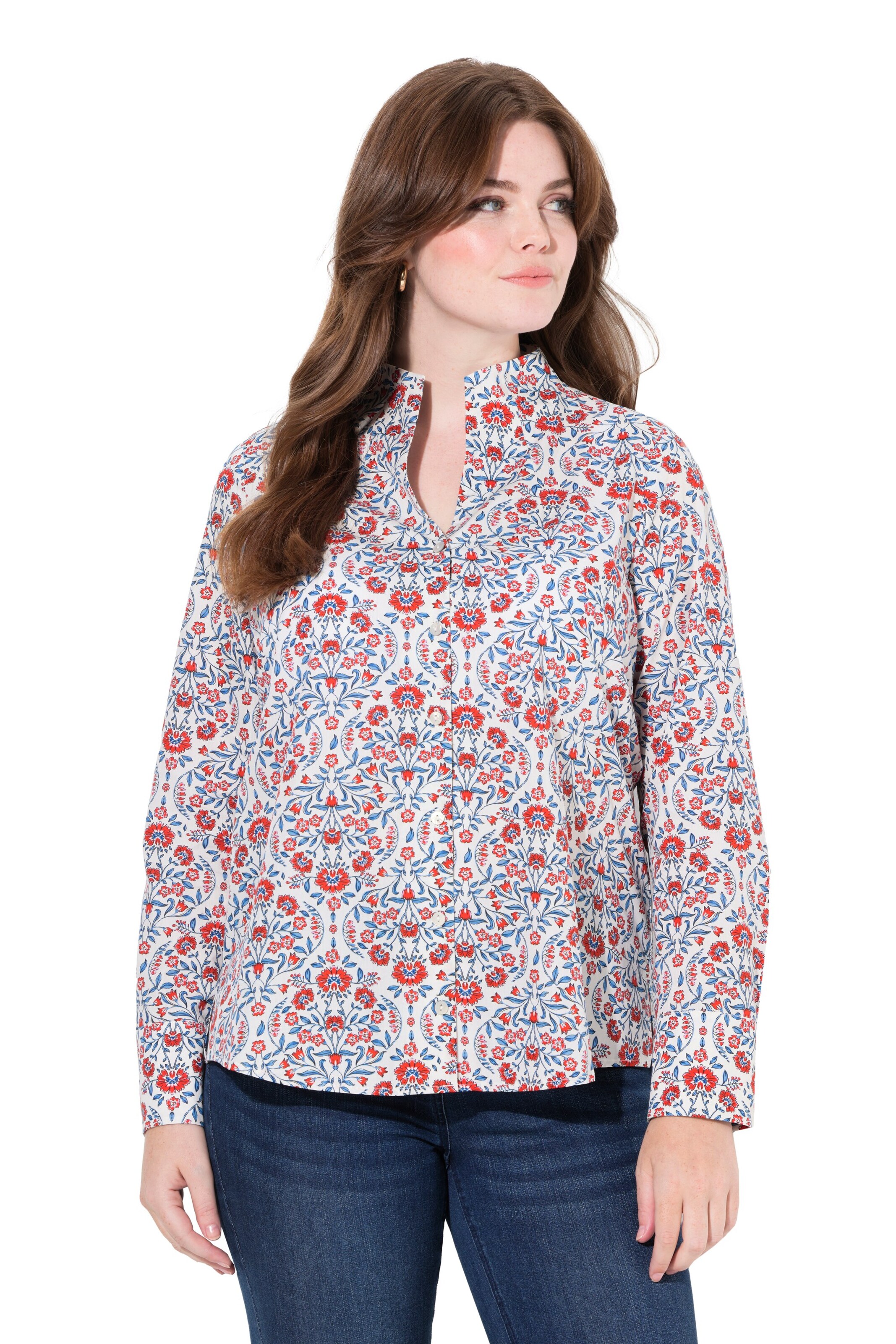 Ulla Popken Bluse in Weiß: Vorderseite