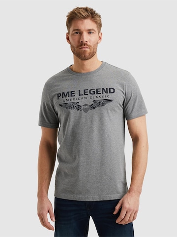 T-Shirt 'PME LEGEND - T-shirt with logo' PME Legend en gris : devant