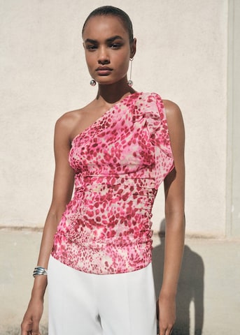 MANGO Top 'Corrine' – pink