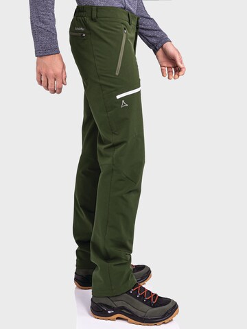 Regular Pantalon outdoor 'Folkstone' Schöffel en vert