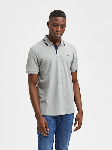 SELECTED HOMME Poloshirt 'Aze' in Grau: predná strana