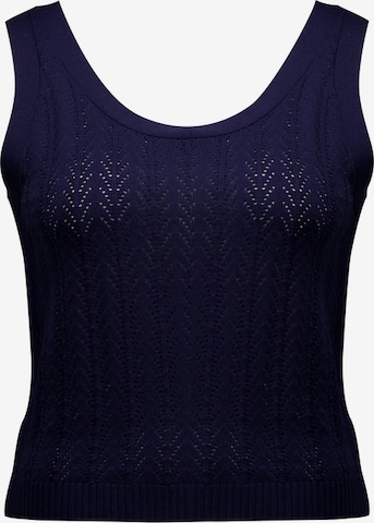 Tops en tricot 'Kishi' Deeluxe en bleu : devant