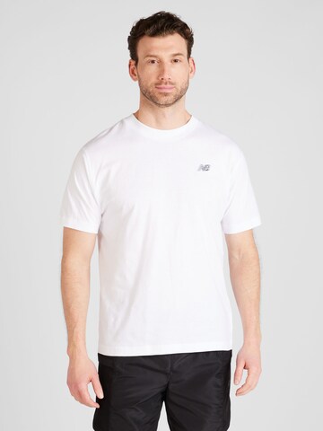 new balance Футболка 'Essentials' в Белый: спереди