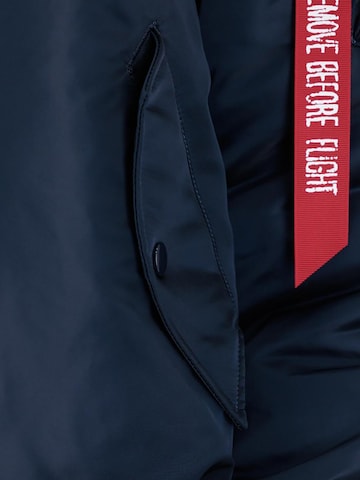 ALPHA INDUSTRIES Övergångsjacka 'MA-1 Heritage' i blå