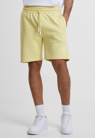 regular Pantaloni 'Roda' di DEF in giallo: frontale