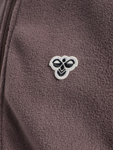 Hummel Fleece jas in Bruin