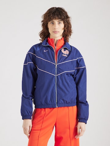 Geacă sport 'FFF' de la NIKE pe albastru: față
