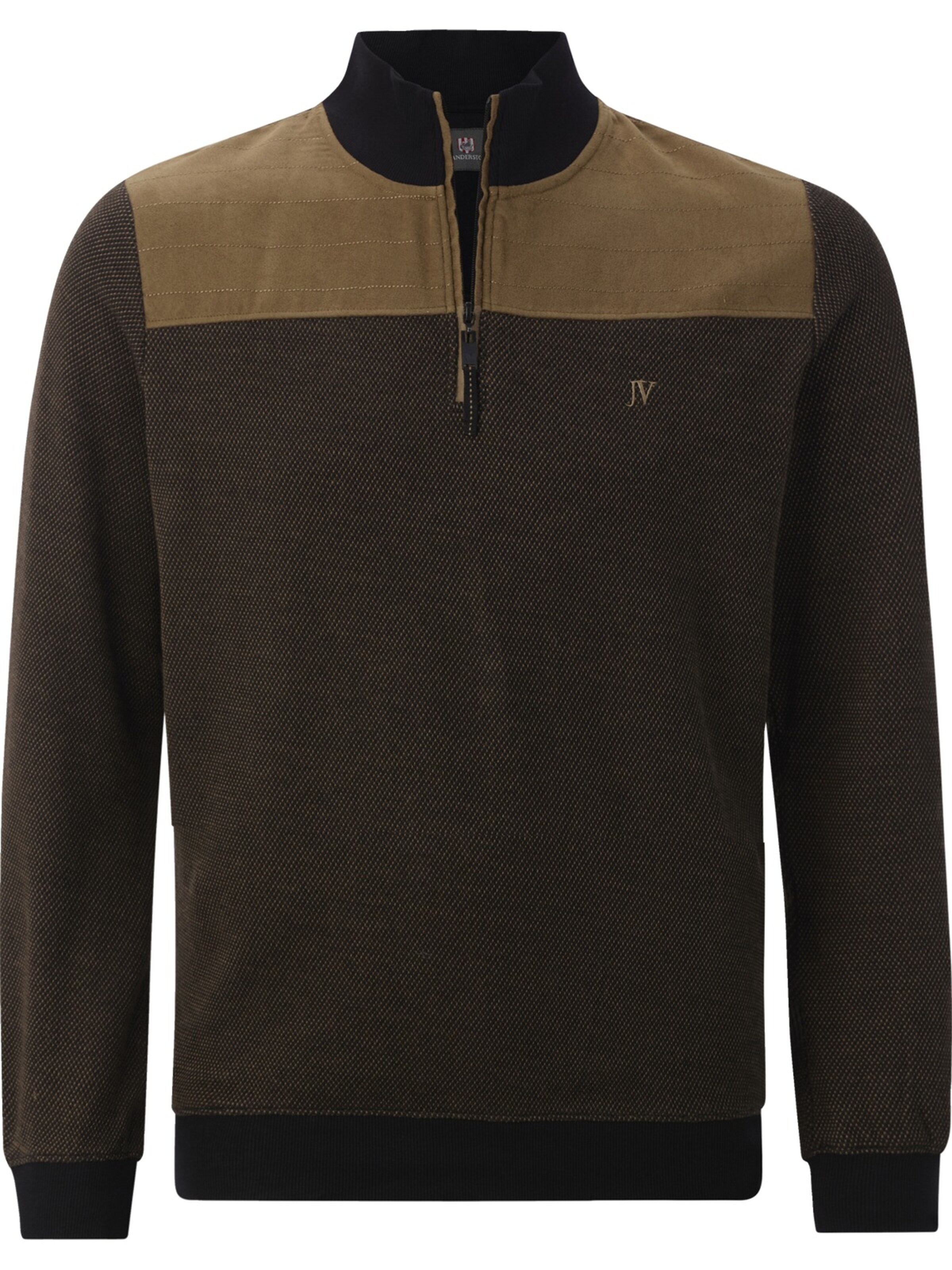 Jan Vanderstorm Sweatshirt ' Magnusgard ' in Schwarz: Vorderseite