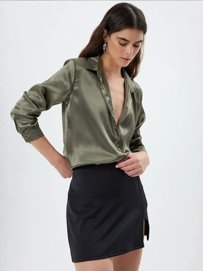 Camicia da donna in XS Hiccup di colore oliva, Visualizzazione prodotti