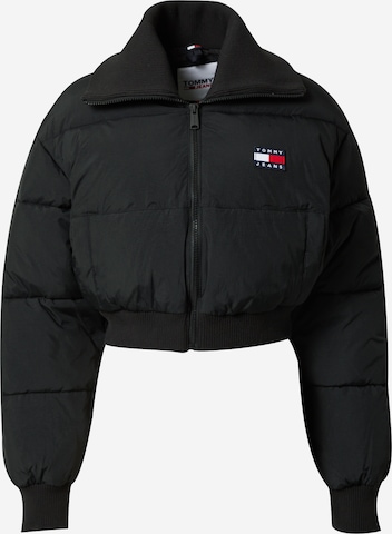 Tommy Jeans Winterjas in Zwart: voorkant