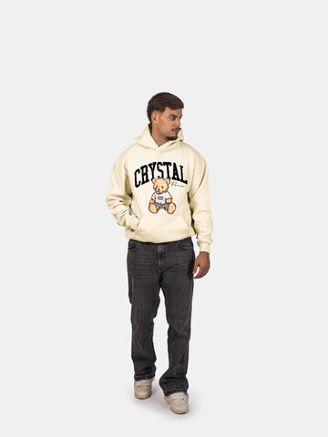 Crystal Paris Sweatshirt 'Teddy' in Wit