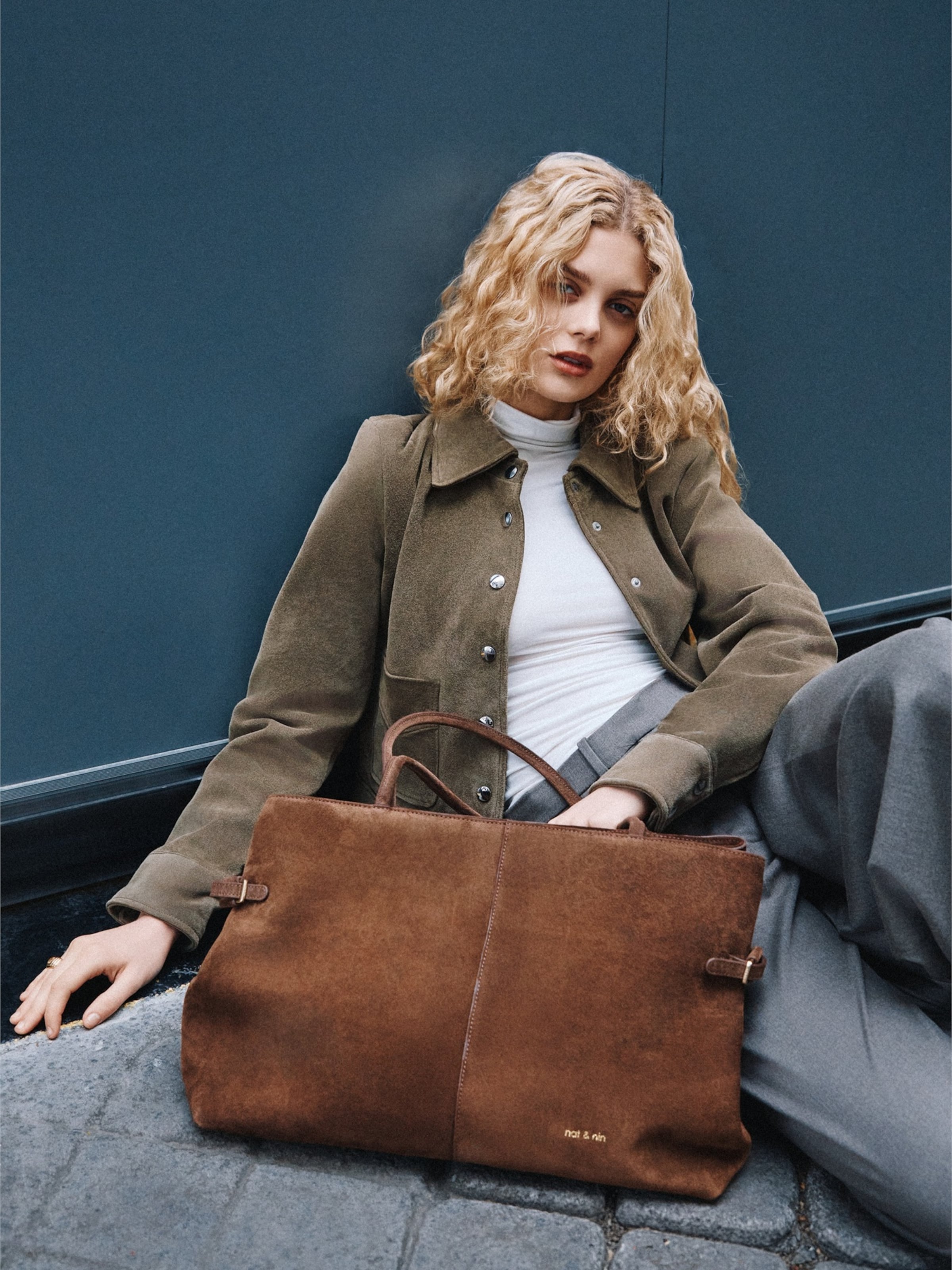 Nat&Nin Shopper 'Pablo' in Brown