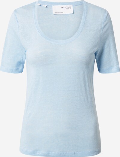 Tricou 'Linda' SELECTED FEMME pe albastru deschis, Vizualizare produs
