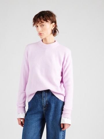 Pull-over Samsøe Samsøe en violet : devant