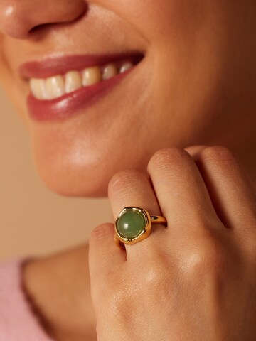 Lucardi Ring in Goud: voorkant