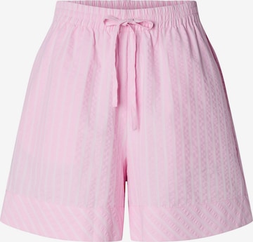 PIECES Broek in Roze: voorkant