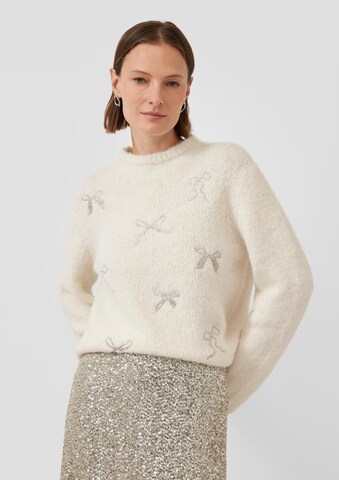 s.Oliver Trui in Beige: voorkant